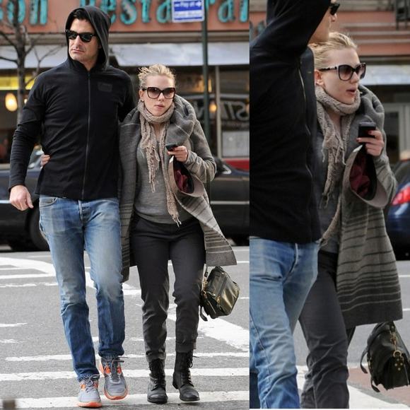 VINCE Sophie Striped Hooded Blanket Cardigan as seen on Scarlet Johannson XS - Picture 2 of 16